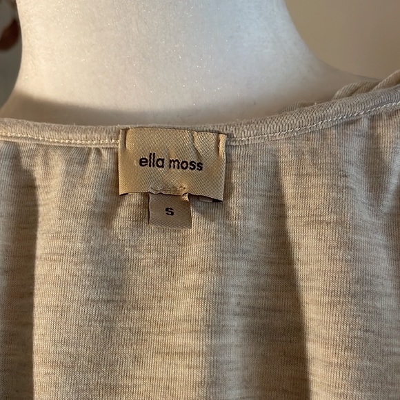 Ella Moss - tiered tee with flitter sleeves; size small - Picture 5 of 6